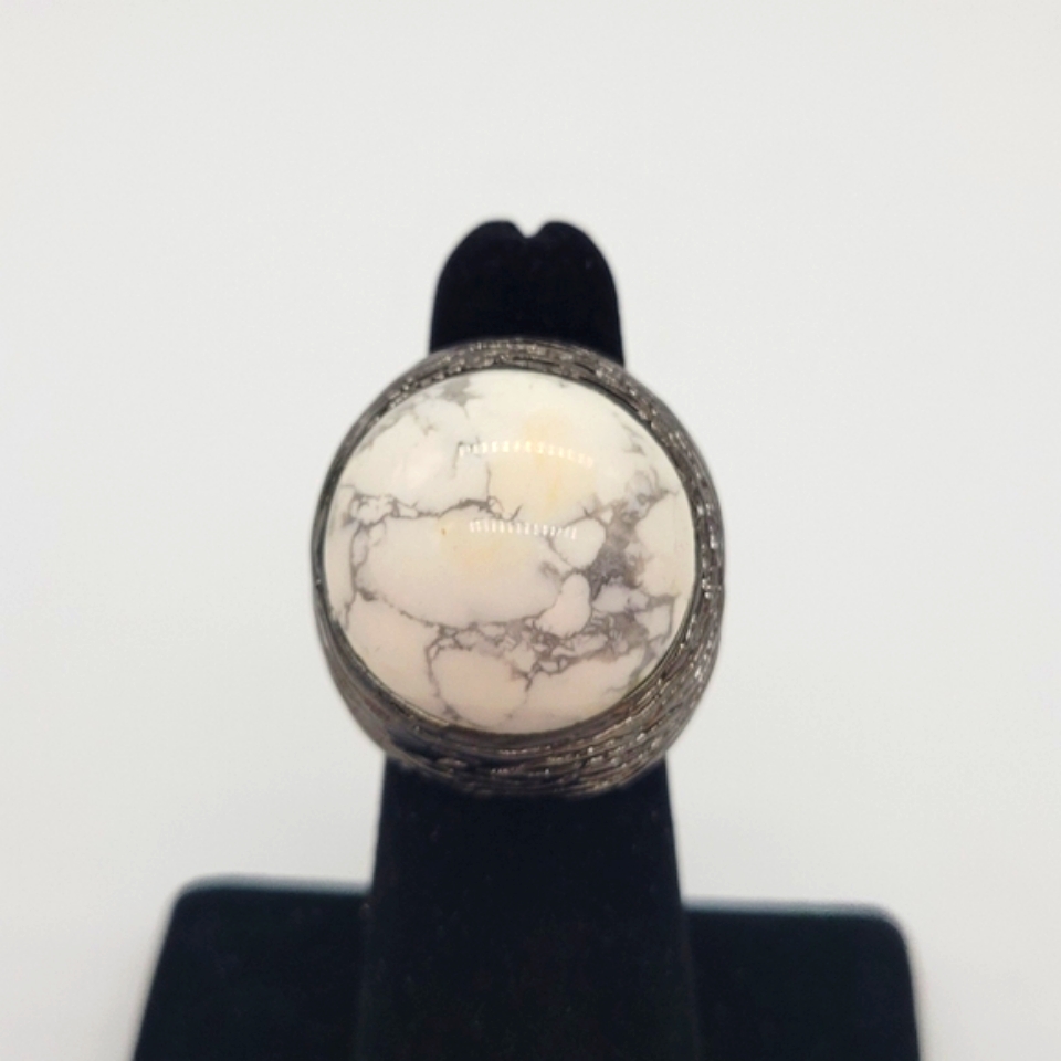 Vita Fede White Vulcan Pietro Cased In Chrome Ring New 99$